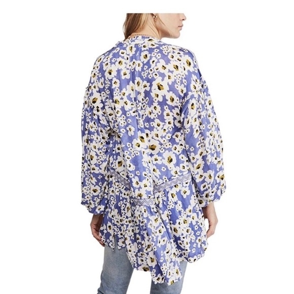 Free People Revolve Love Letter Boho Oversized Tunic Top Mini Dress Size Medium - Picture 3 of 5